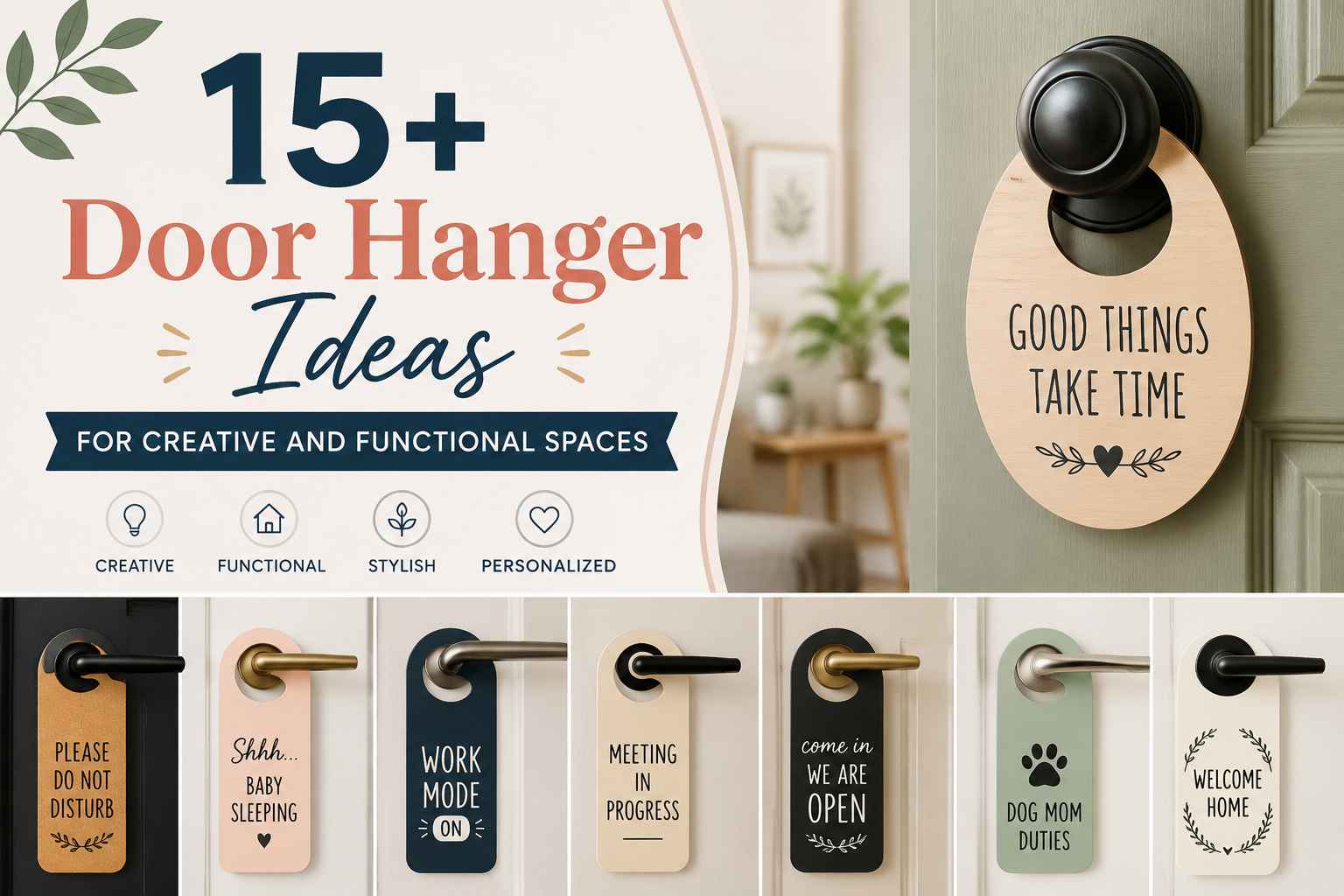 15+ Door Hanger Ideas for Creative and Functional Spaces