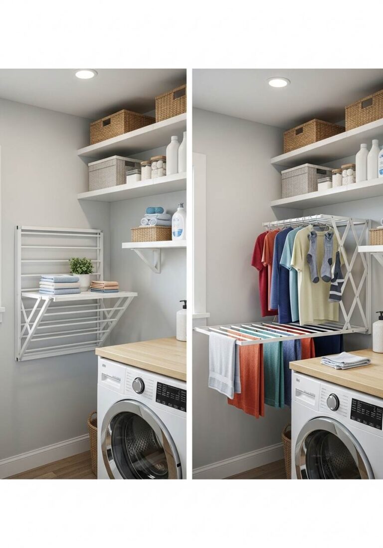 15+ Laundry Room Clothes Hanging Ideas for a Functional and Stylish Space