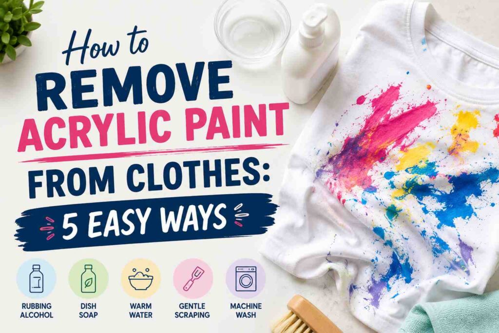How to Remove Acrylic Paint from Clothes
