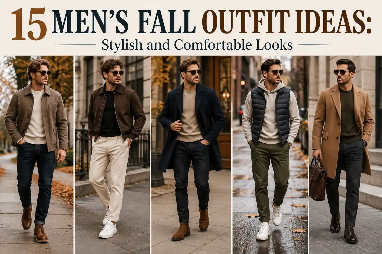 15 Men’s Fall Outfit Ideas: Stylish and Comfortable Looks