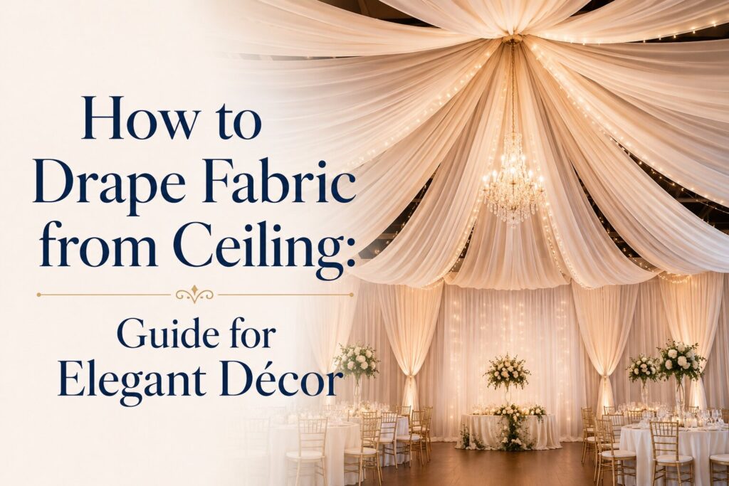 How to Drape Fabric from Ceiling
