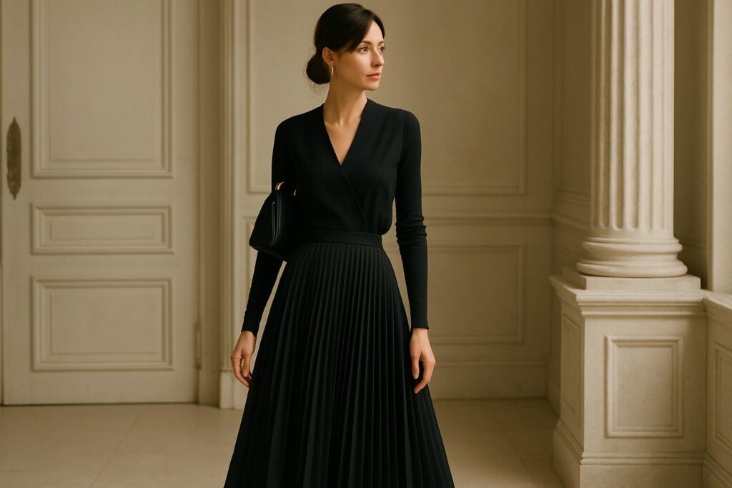15 Black Pleated Skirt Outfit Ideas
