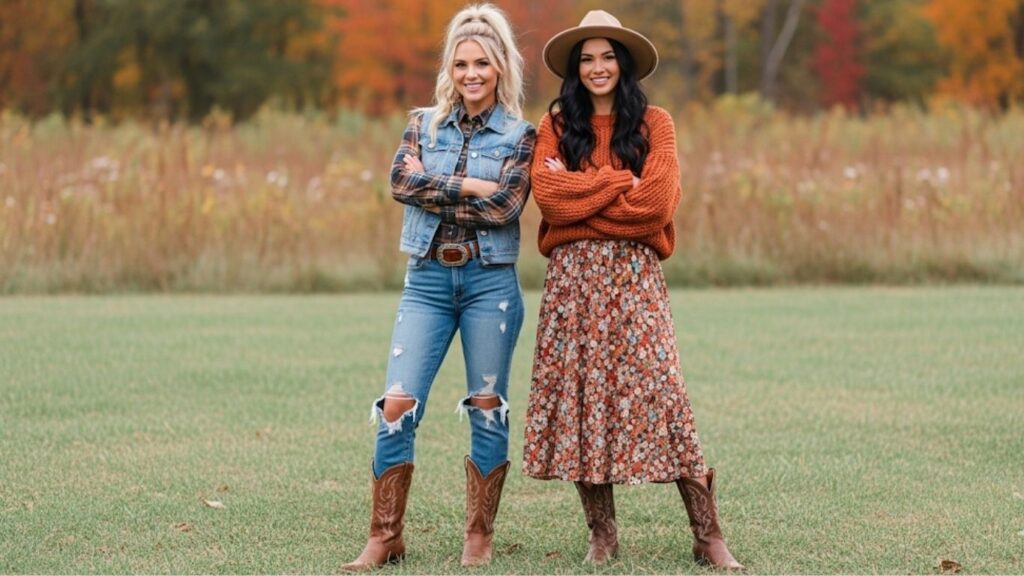 15 Cowboy Boots Outfit Fall Ideas