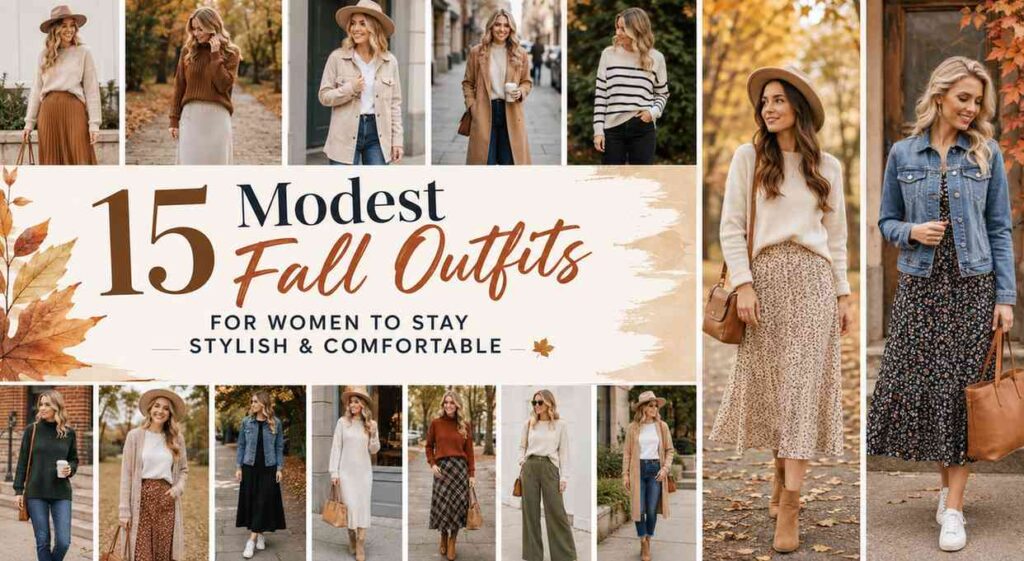 15 Modest Fall Outfits for Women to Stay Stylish & Comfortable