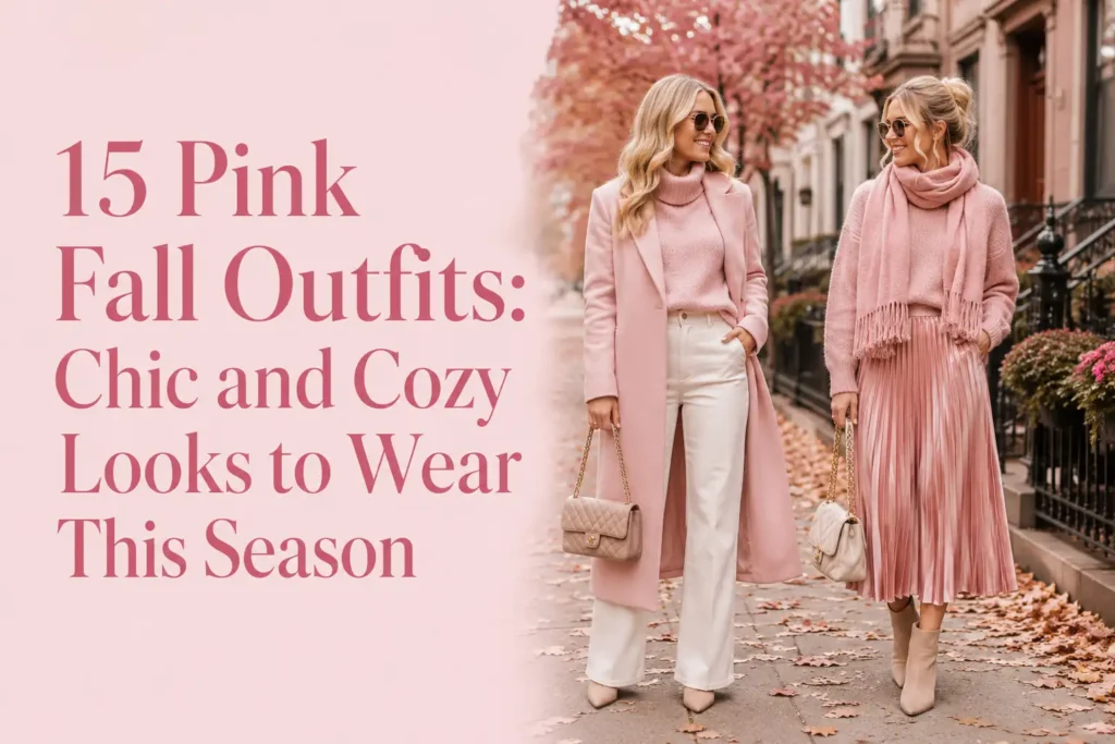 15 Pink Fall Outfits: Chic and Cozy Looks to Wear This Season