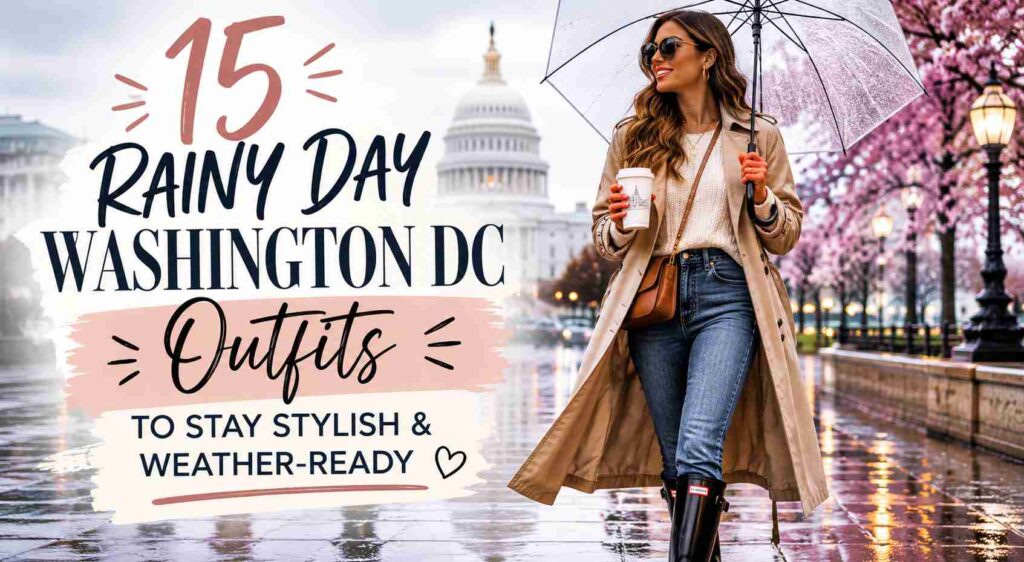 15 Rainy Day Washington DC Outfits