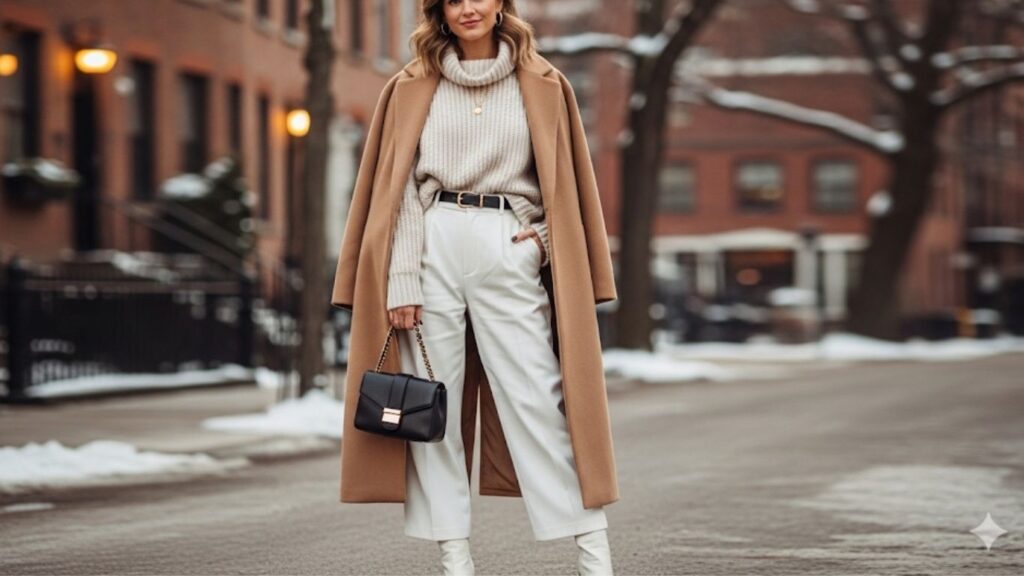 16 White Pants Outfit Winter