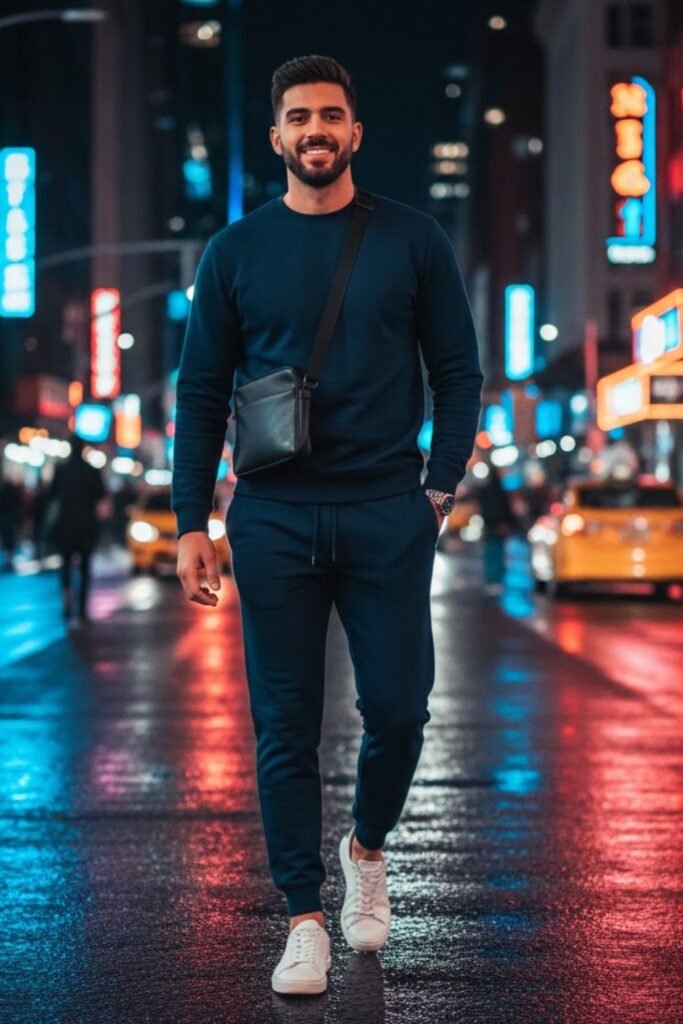10. Sweatpants with a Sweatshirt
