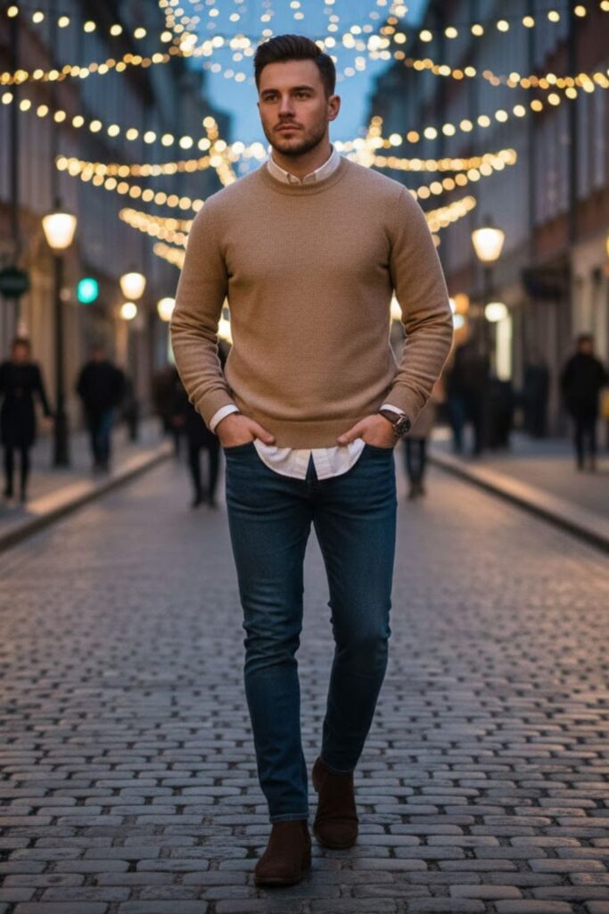 11. Blue Jeans with Sweater
