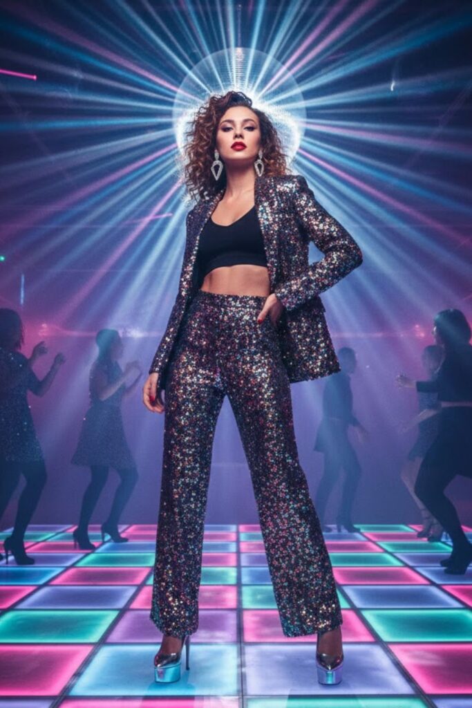 11. Sequin Blazer with Matching Pants