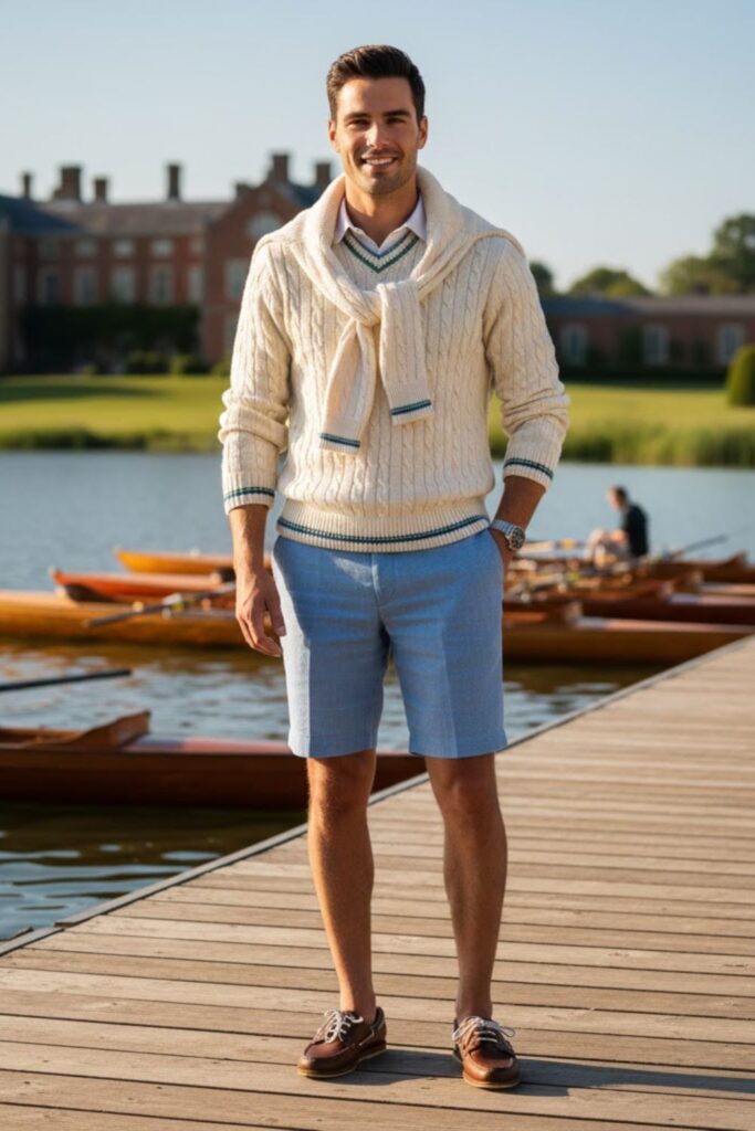 11. The Rowing Sweater and Shorts