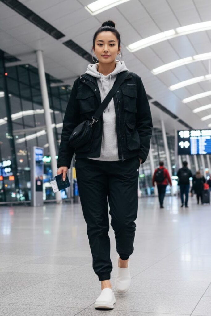 11. Utility Jacket with Hoodie and Joggers
