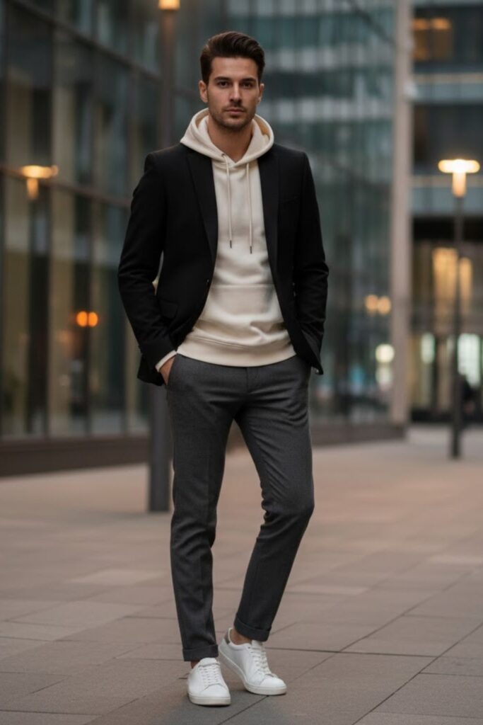 12. Hoodie and Blazer Mix