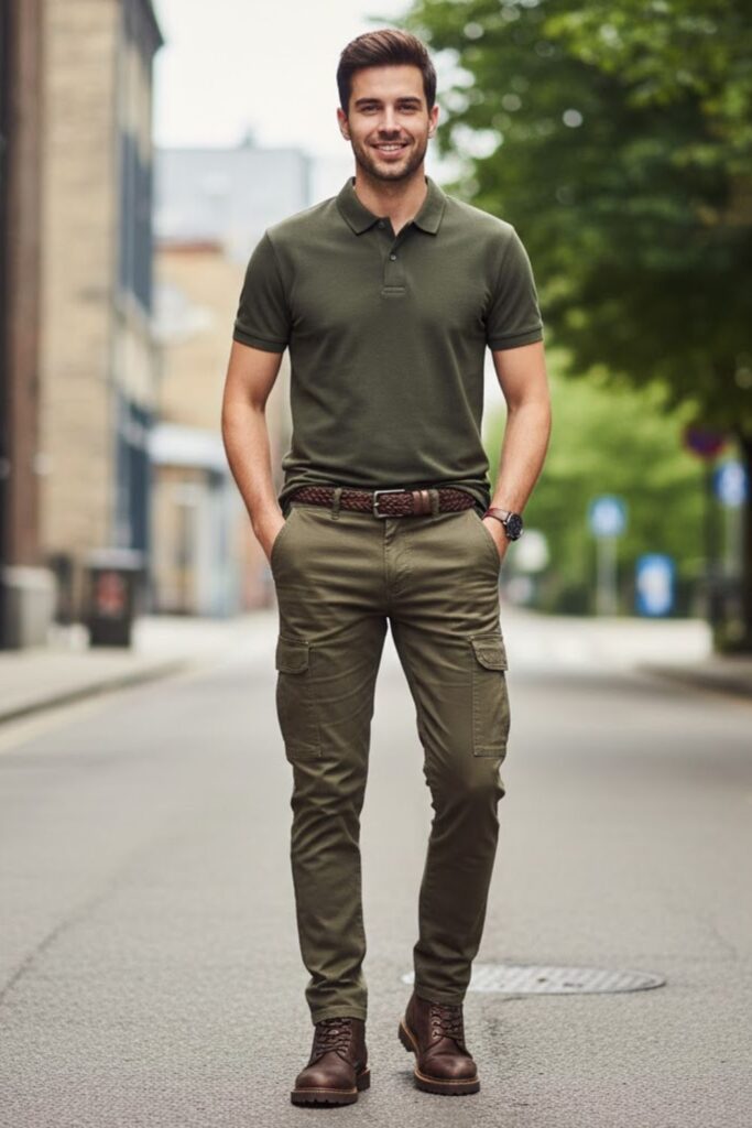 12. Polo with Cargo Pants