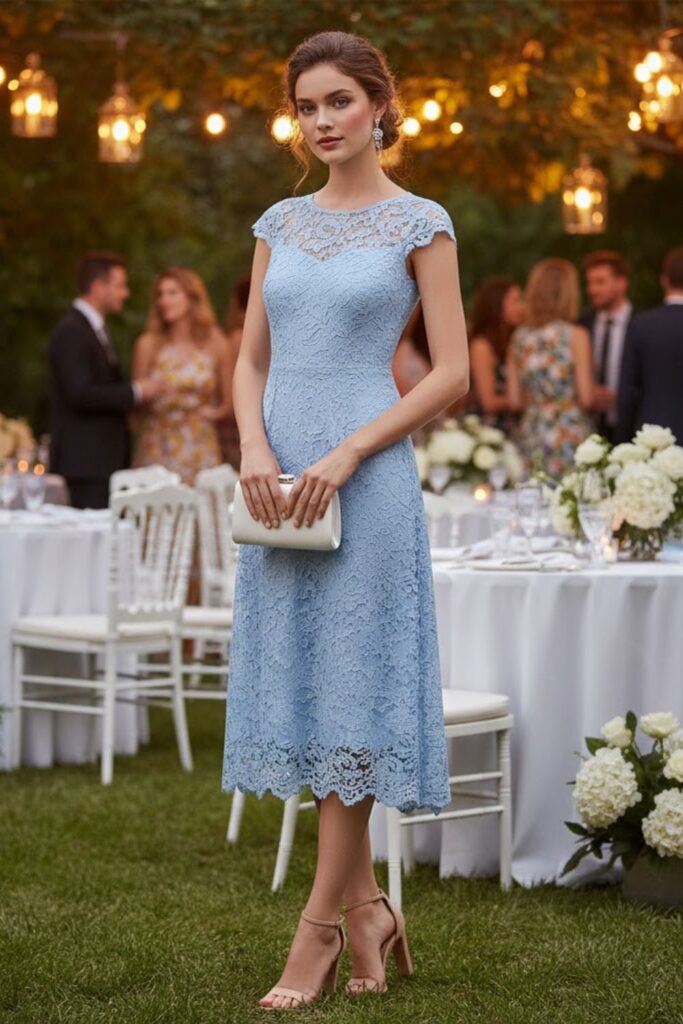 13. Lace Dress for a Romantic Look