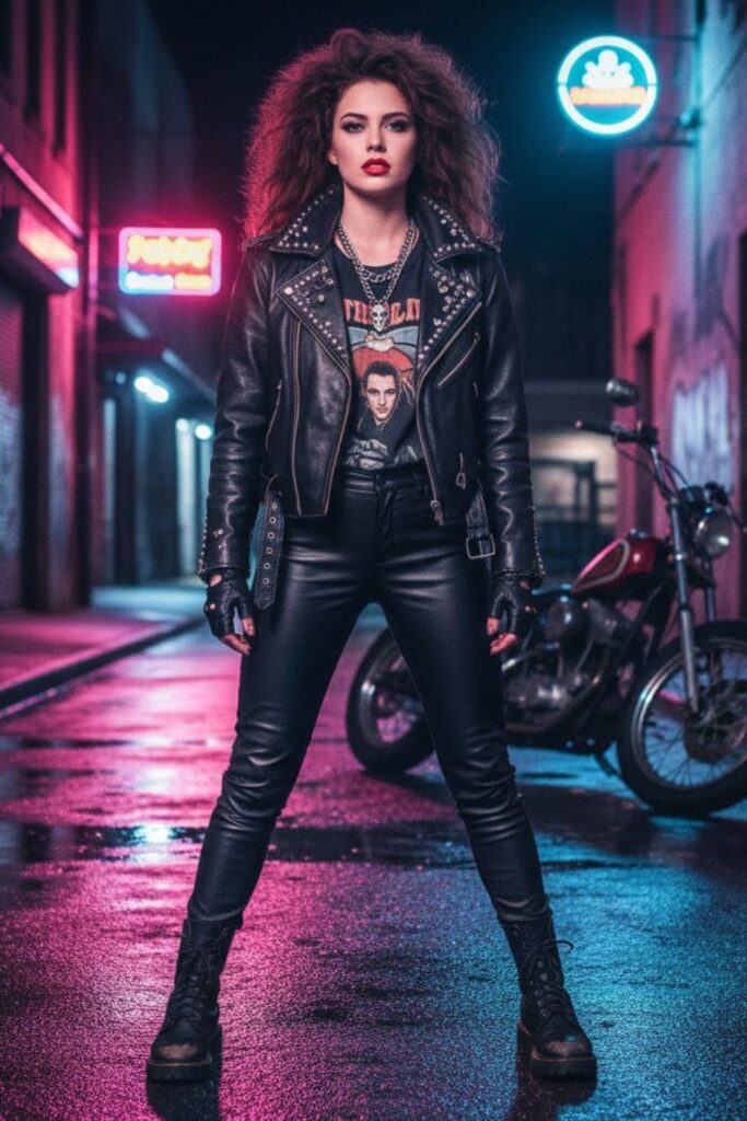 14. Leather Rebel Look