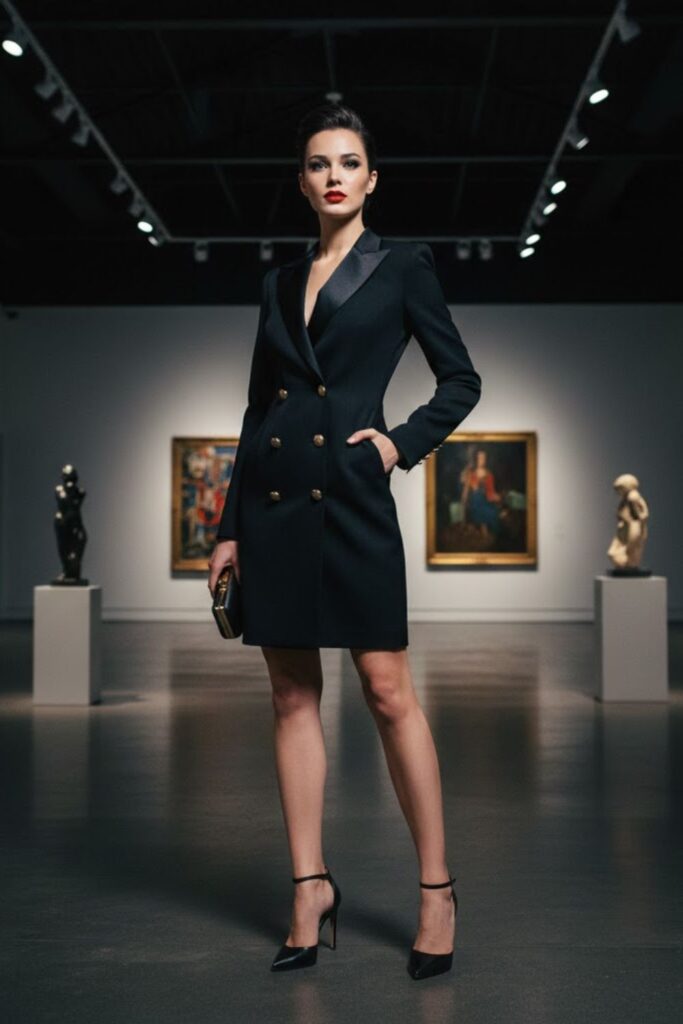 14. Tuxedo Dress Glam