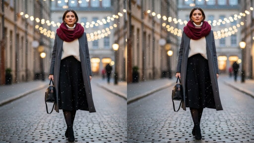 15 Black Skirt Outfit Winter