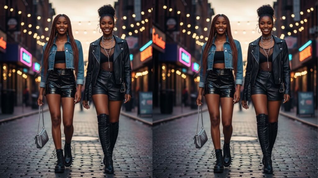 15 Chic and Edgy Leather Shorts Outfit Ideas
