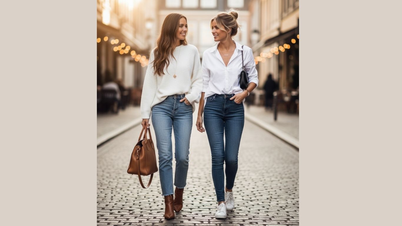 15 White Top and Jeans Outfits for a Timeless & Effortless Look