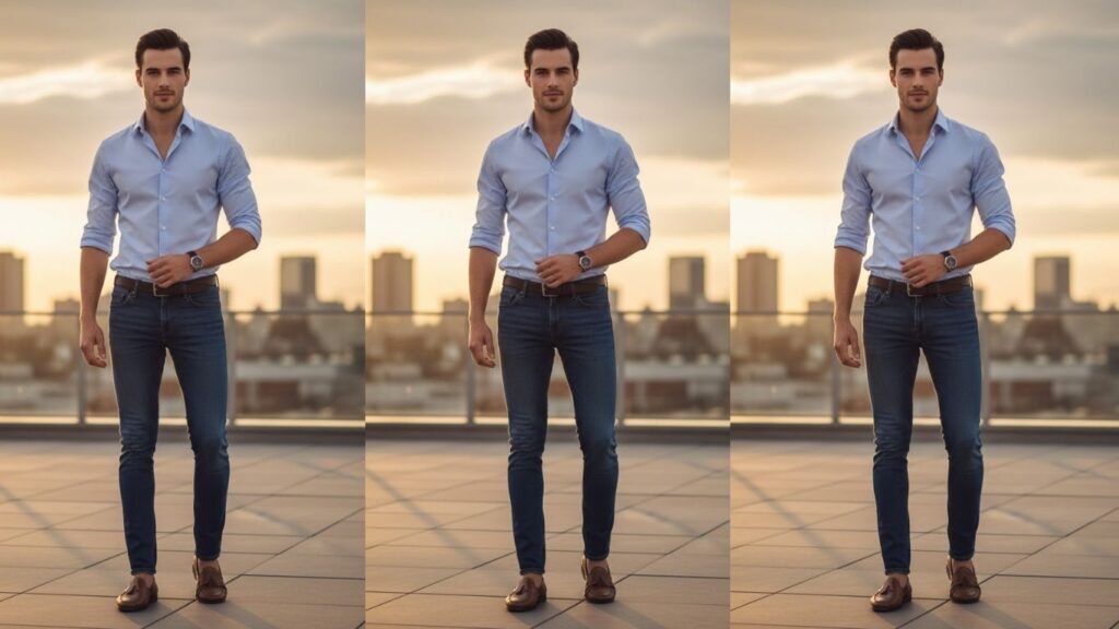16 Blue Shirt Outfit Ideas for Men