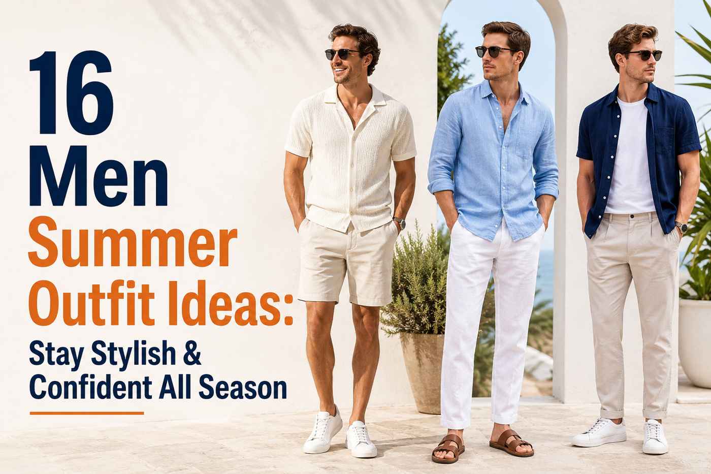 16 Men Summer Outfit Ideas: Stay Stylish & Confident All Season
