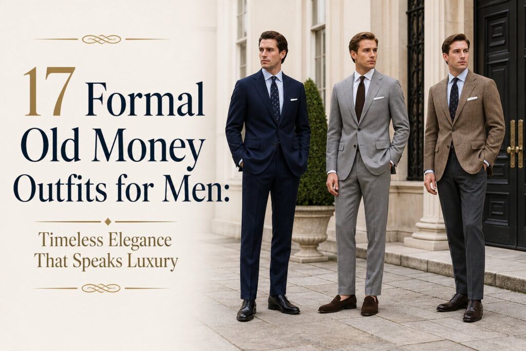 17 Formal Old Money Outfits for Men