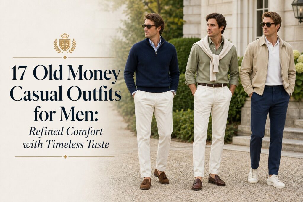 17 Old Money Casual Outfits for Men
