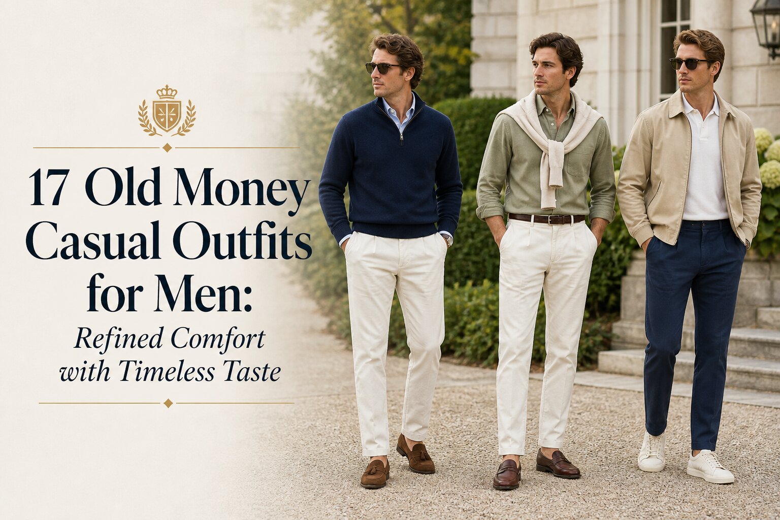 17 Old Money Casual Outfits for Men: Refined Comfort with Timeless Taste
