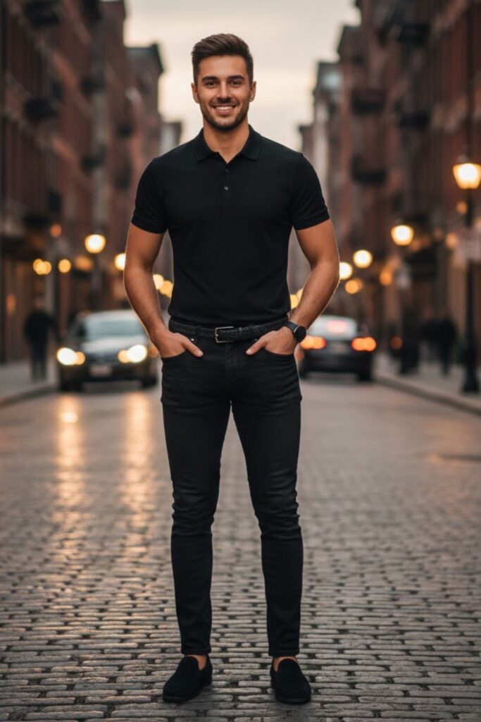 3. All-Black Outfit