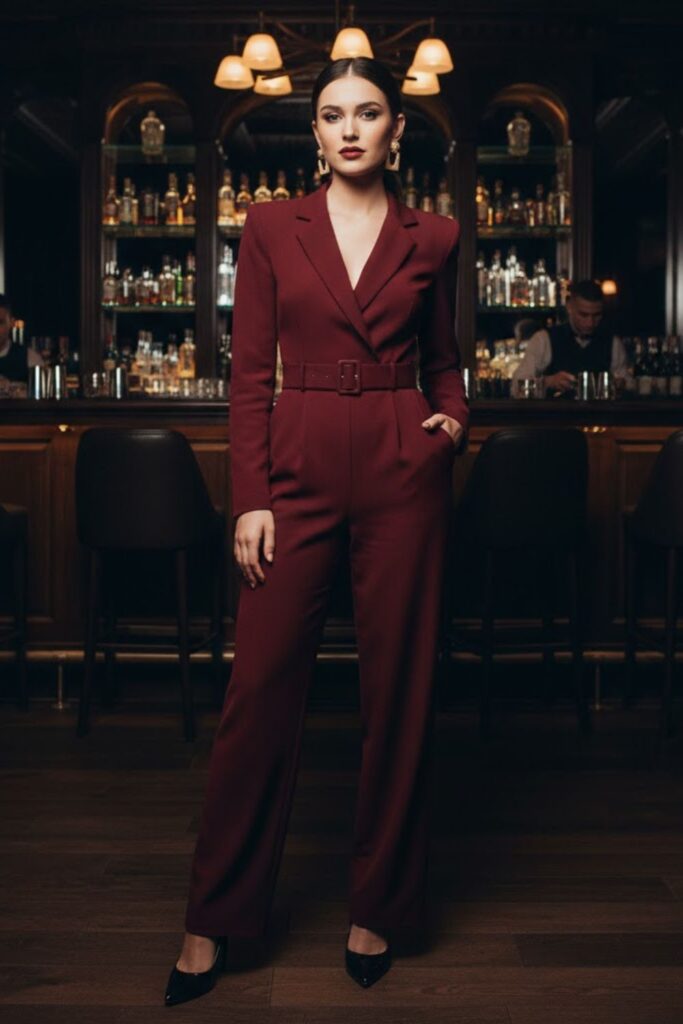 3. Tailored Jumpsuit Elegance