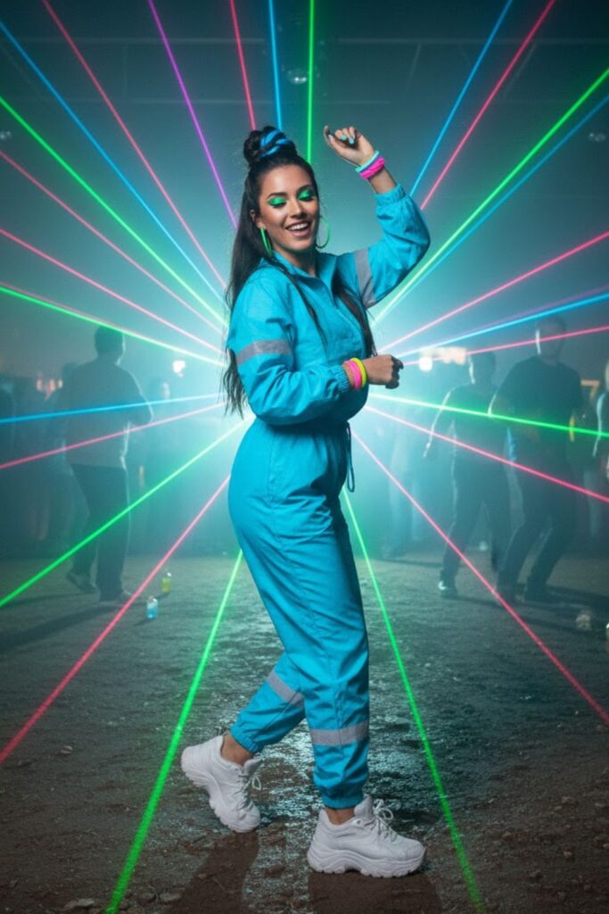 5. Neon Blue Tracksuit
