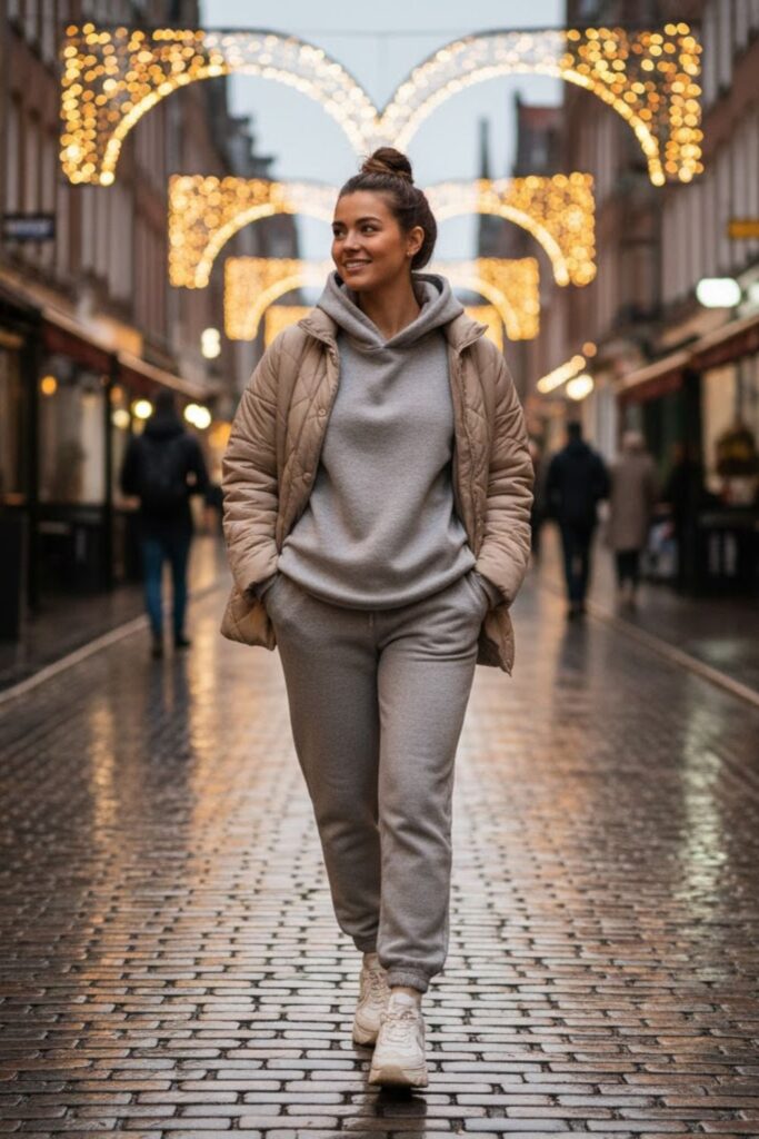 5. Oversized Hoodie with Joggers