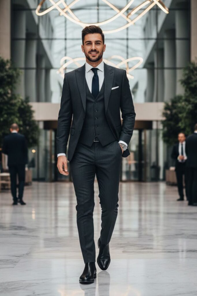 6. Chelsea Boots with a Suit