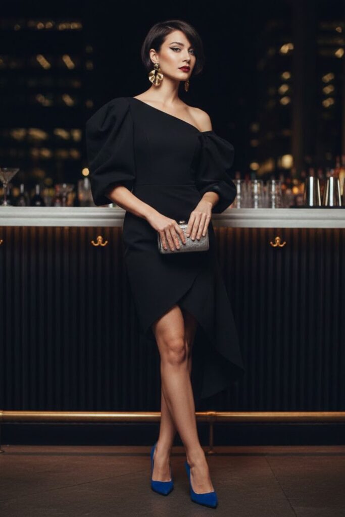 8. Little Black Dress with a Twist