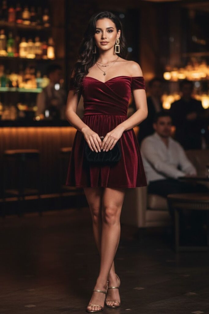 8. Off-Shoulder Mini Dress