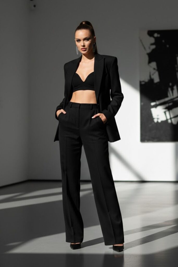 9. Monochrome Suit Set
