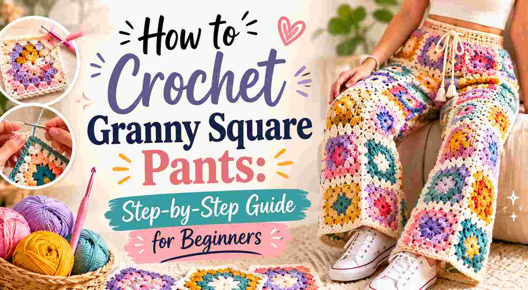 How to Crochet Granny Square Pants: Step-by-Step Guide for Beginners