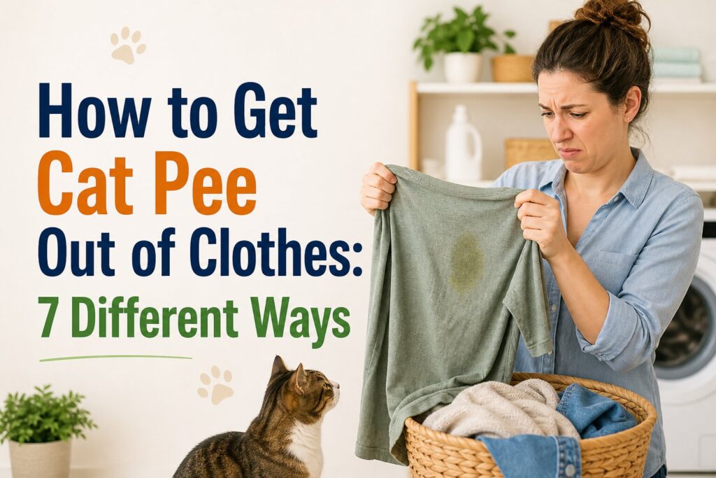 How to Get Cat Pee Out of Clothes