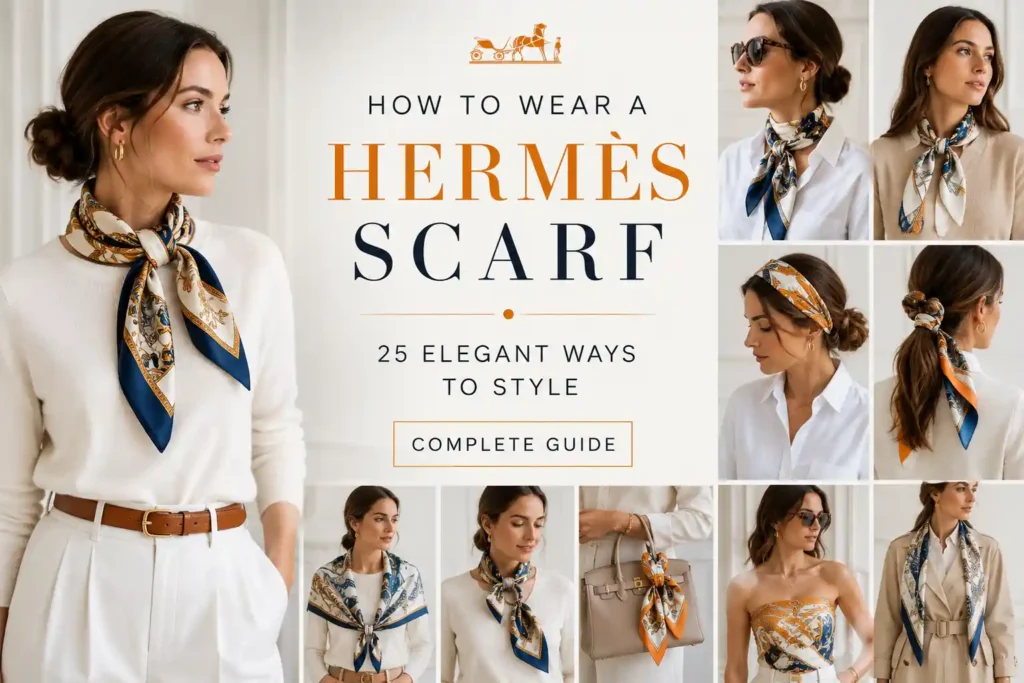 How to Wear a Hermès Scarf: 25 Elegant Ways to Style