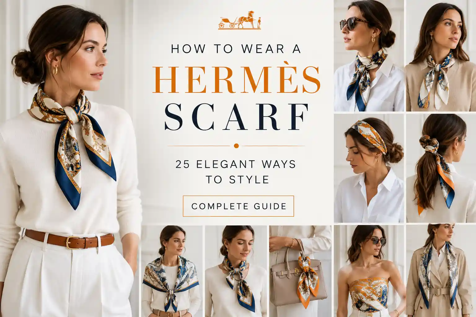 How to Wear a Hermès Scarf: 25 Elegant Ways to Style