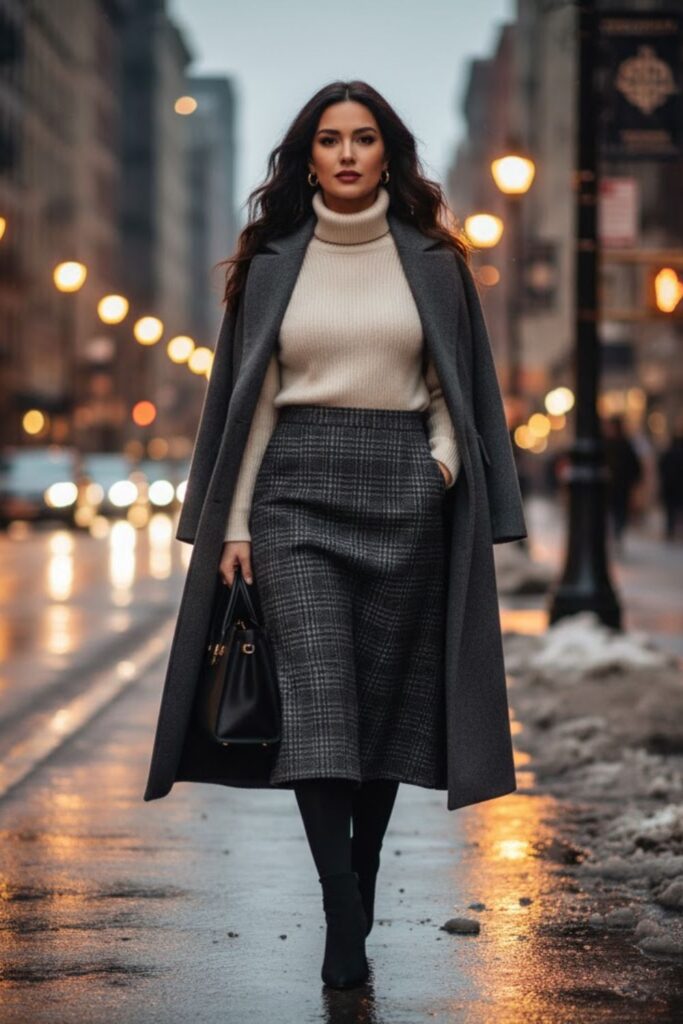 10. Chic Plaid Ensemble