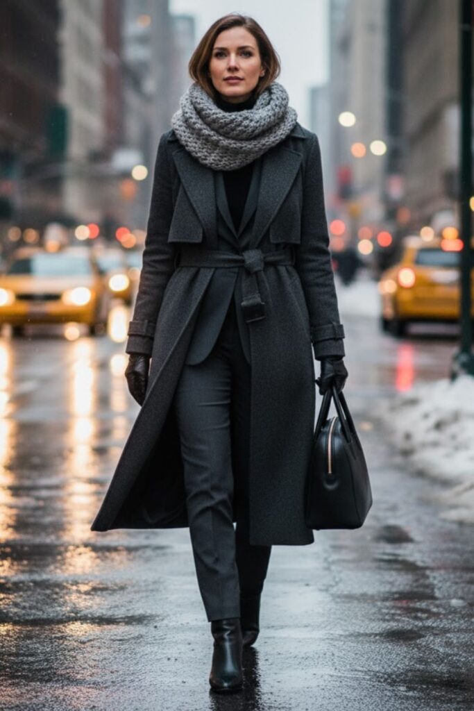 14. Trench Coat Layered over Suit