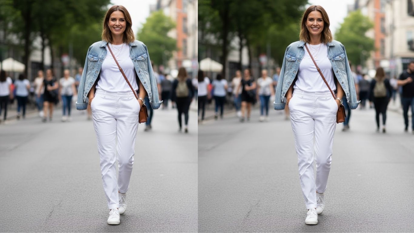 15 Casual White Trousers Outfits to Wear All Year