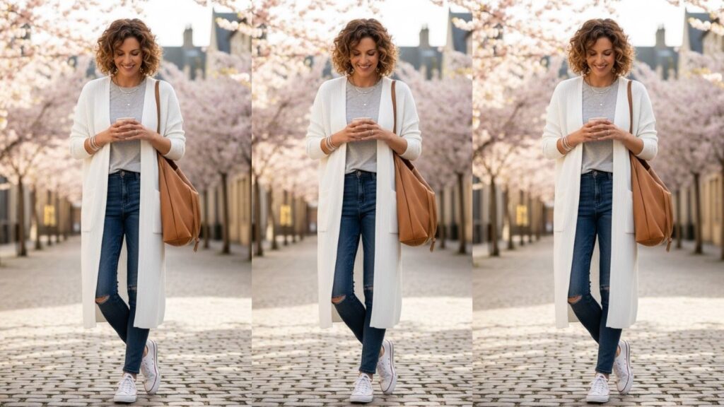 15 Long White Cardigan Outfit Ideas