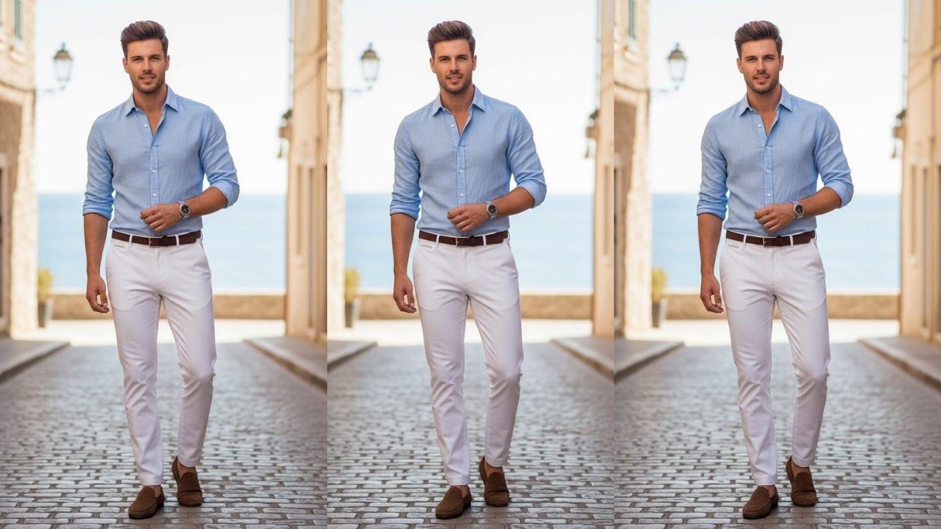 15 Men’s White Trousers Outfit Ideas for Clean, Modern Style