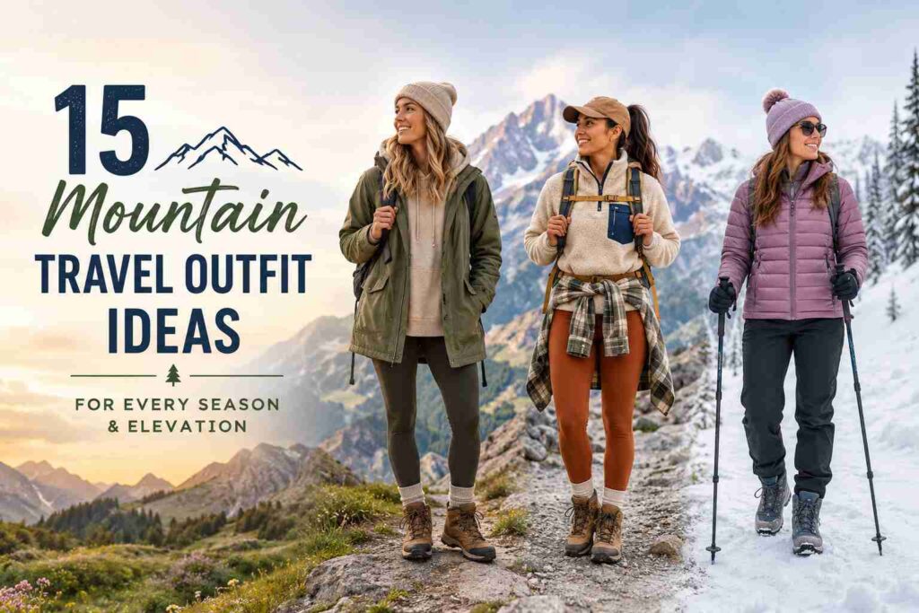 15 Mountain Travel Outfit Ideas
