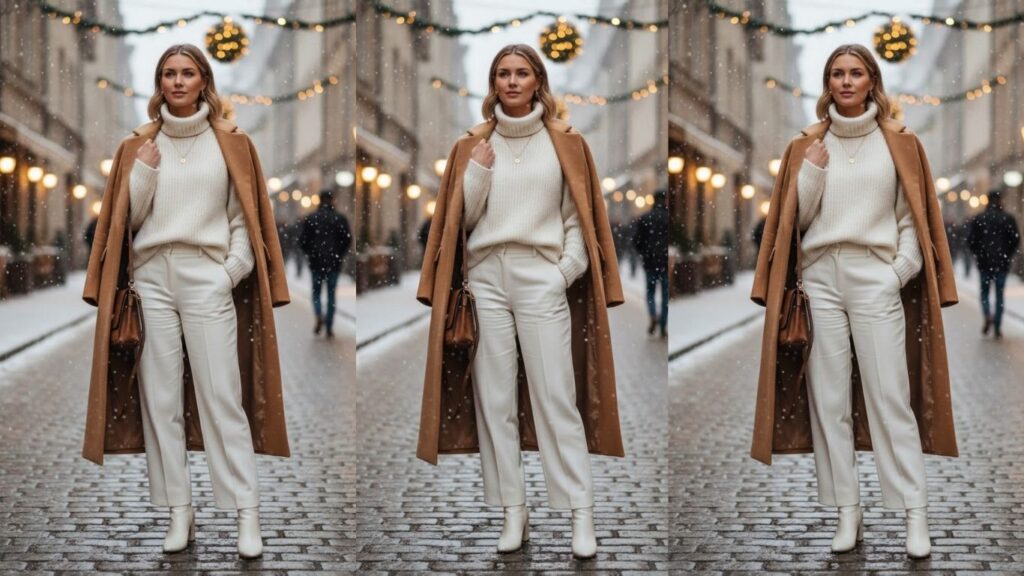 15 Winter White Trousers Outfits