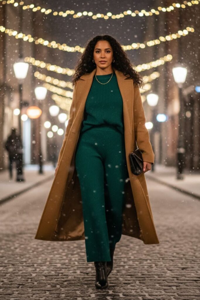 15. Matching Set with Longline Coat