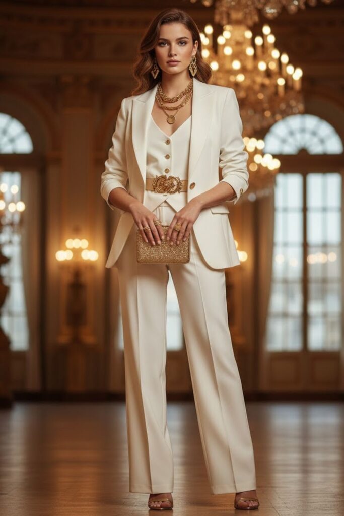 3. Gold and Cream Harmony Ensemble